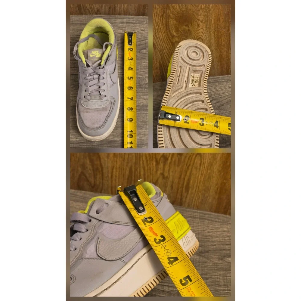 Nike Air Force 1 Shadow SE Sneakers Shoes Women's Size‎ 8 Atmosphere Grey
